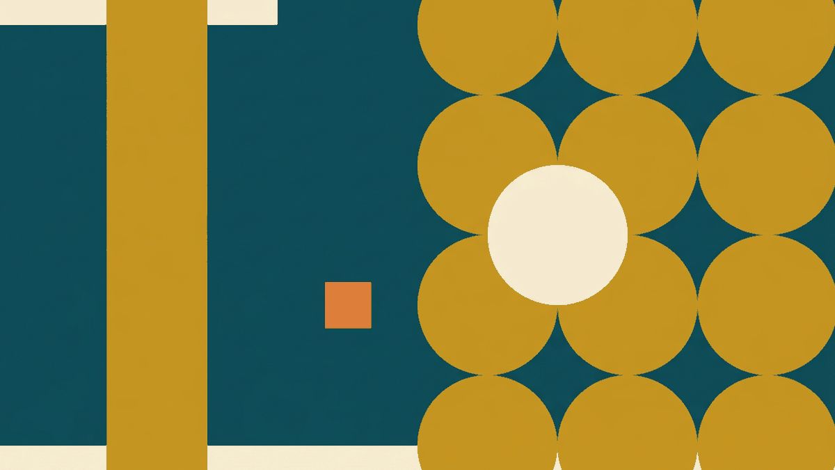 Flat illustration of stacked coins, a bank card and a currency exchange counter with arrows, deep teal and gold