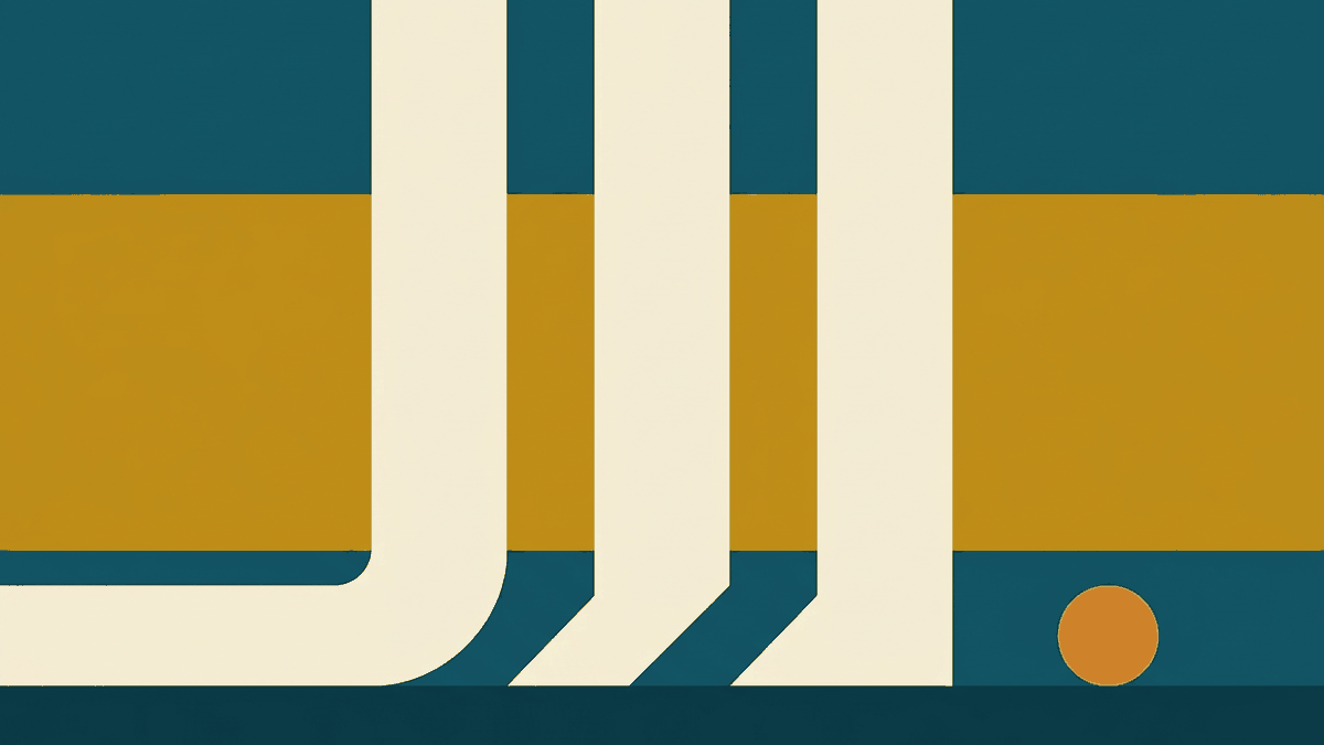 Flat illustration of a massage table in a wooden room with a folded towel and incense, deep teal and gold