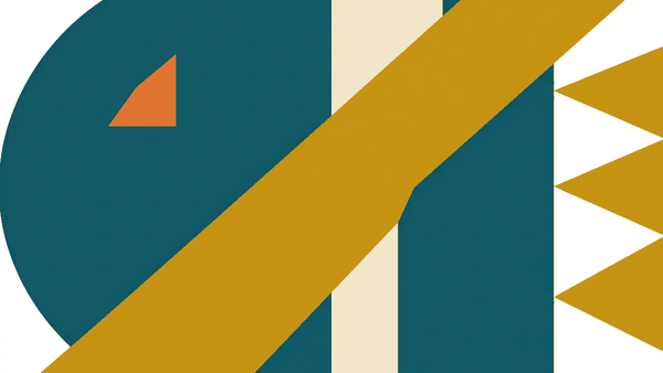Flat illustration of a commuter boat on the Chao Phraya river with temple spires and a skyline behind, deep teal and gold