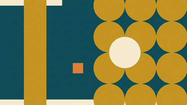 Flat illustration of stacked coins, a bank card and a currency exchange counter with arrows, deep teal and gold