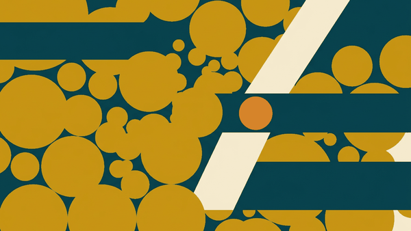 Flat illustration of coins and banknotes beside a small ledger notebook and a receipt, deep teal and gold